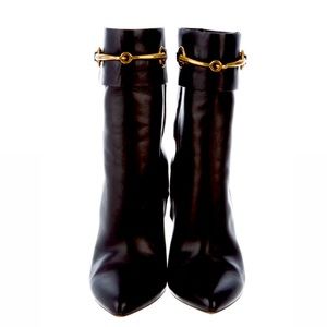 Gucci Leather High Heel Boots